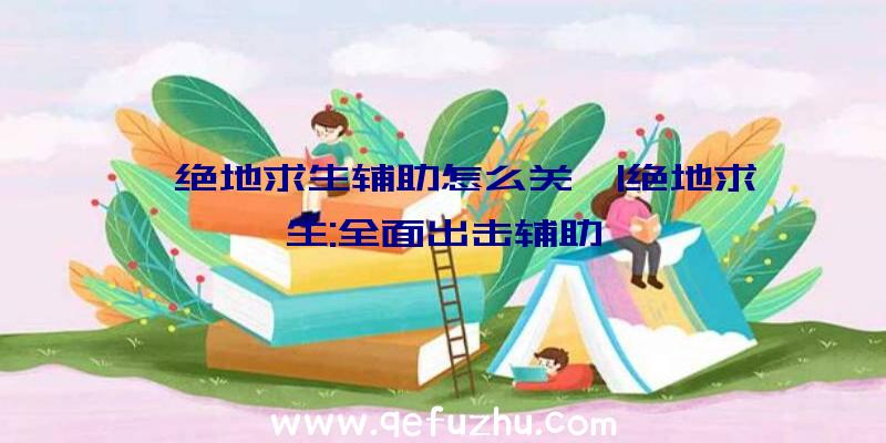 「绝地求生辅助怎么关」|绝地求生:全面出击辅助